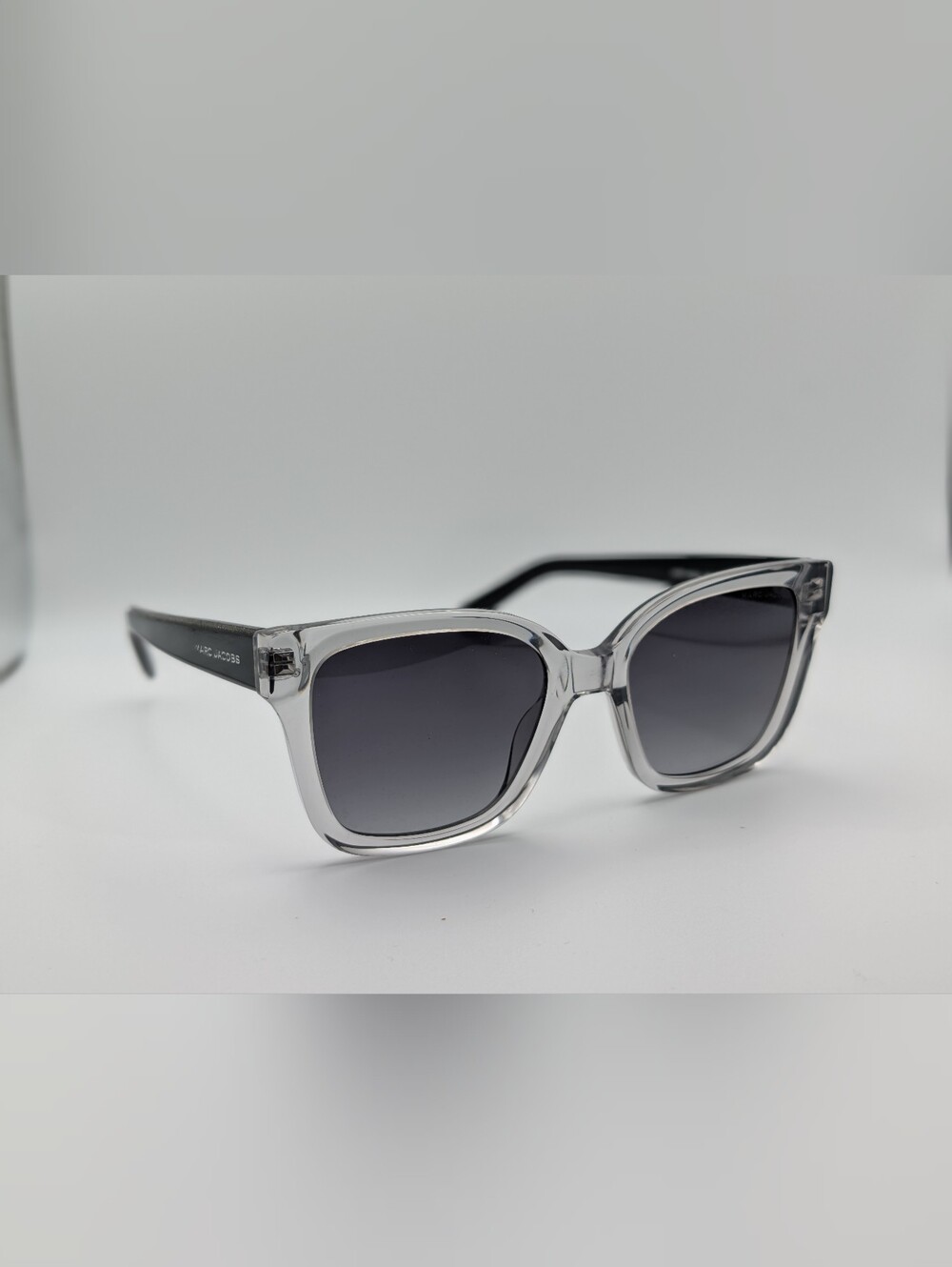 NWT Marc Jacobs MARC 458/S Clear Grey Square Sunglasses